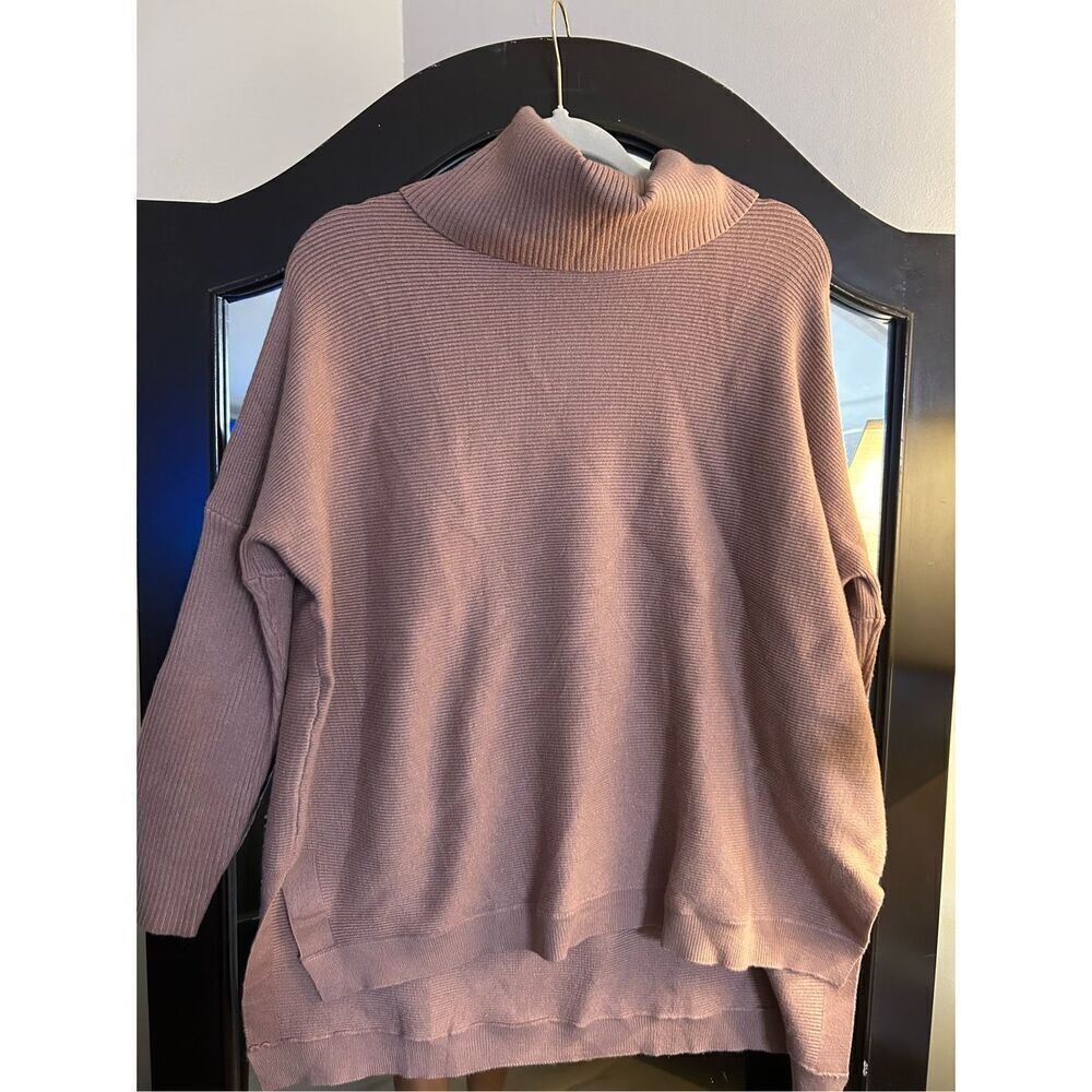 NEW Oversized Turtleneck Batwing Sleeve Knit Pullover Sweater L